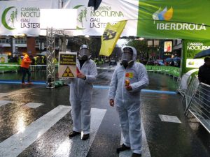 Carrera nocturna en Bilbao por Iberdrola en caso de accidente nuclear en Garoña
